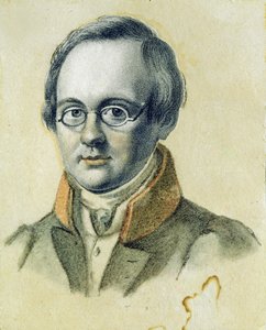 Portrait of Anton A. Delvig, 1830 by Valerian Platonovich Langer